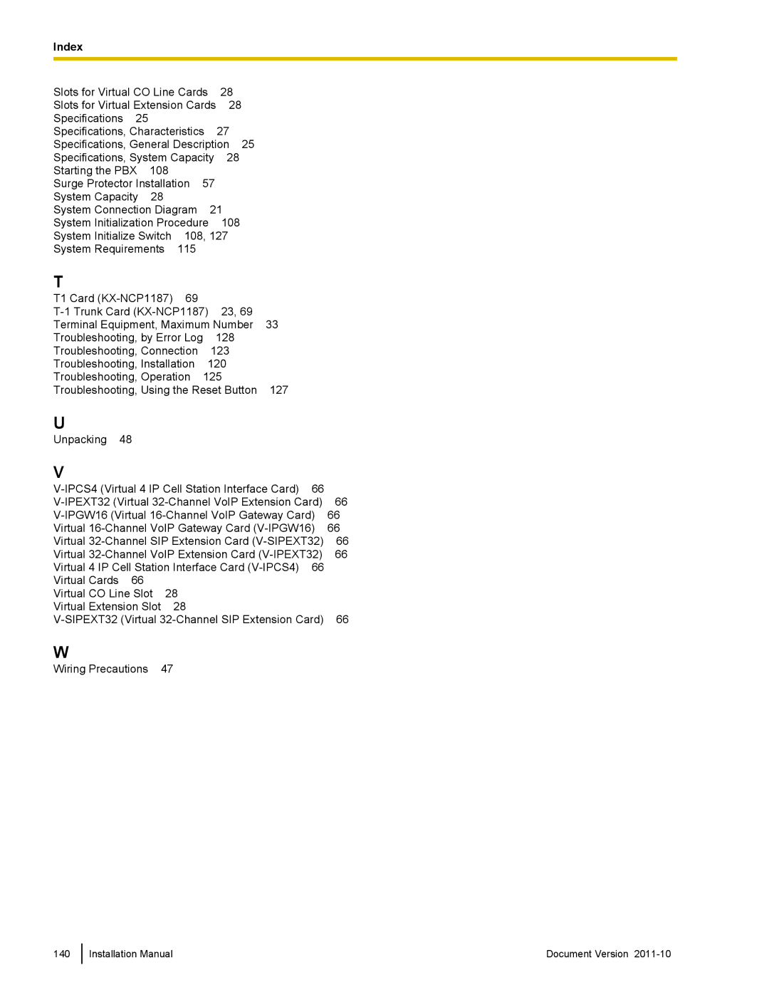 Panasonic KX-NCP500, KX-NCP1000 installation manual Slots for Virtual CO Line Cards 