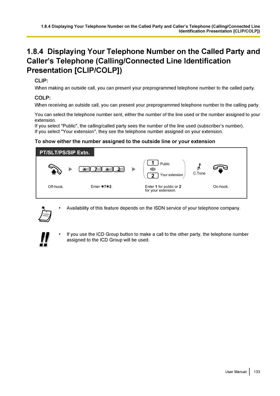 Panasonic KX-NCP500 manual Clip 