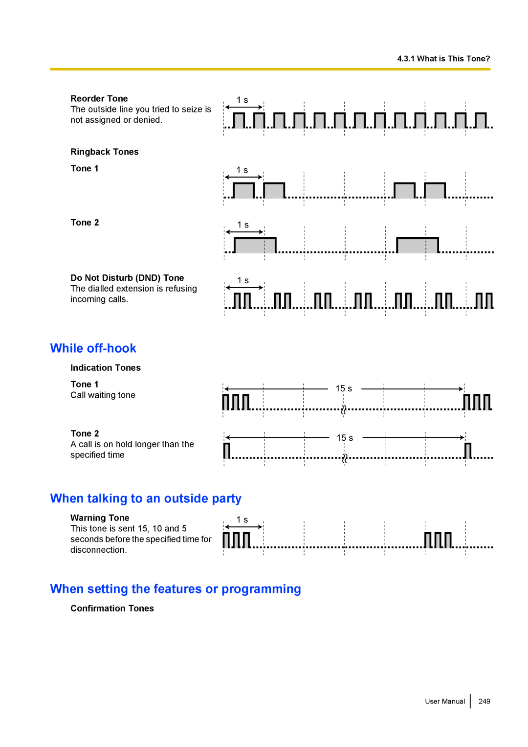 Panasonic KX-NCP500 manual While off-hook, When talking to an outside party, When setting the features or programming 