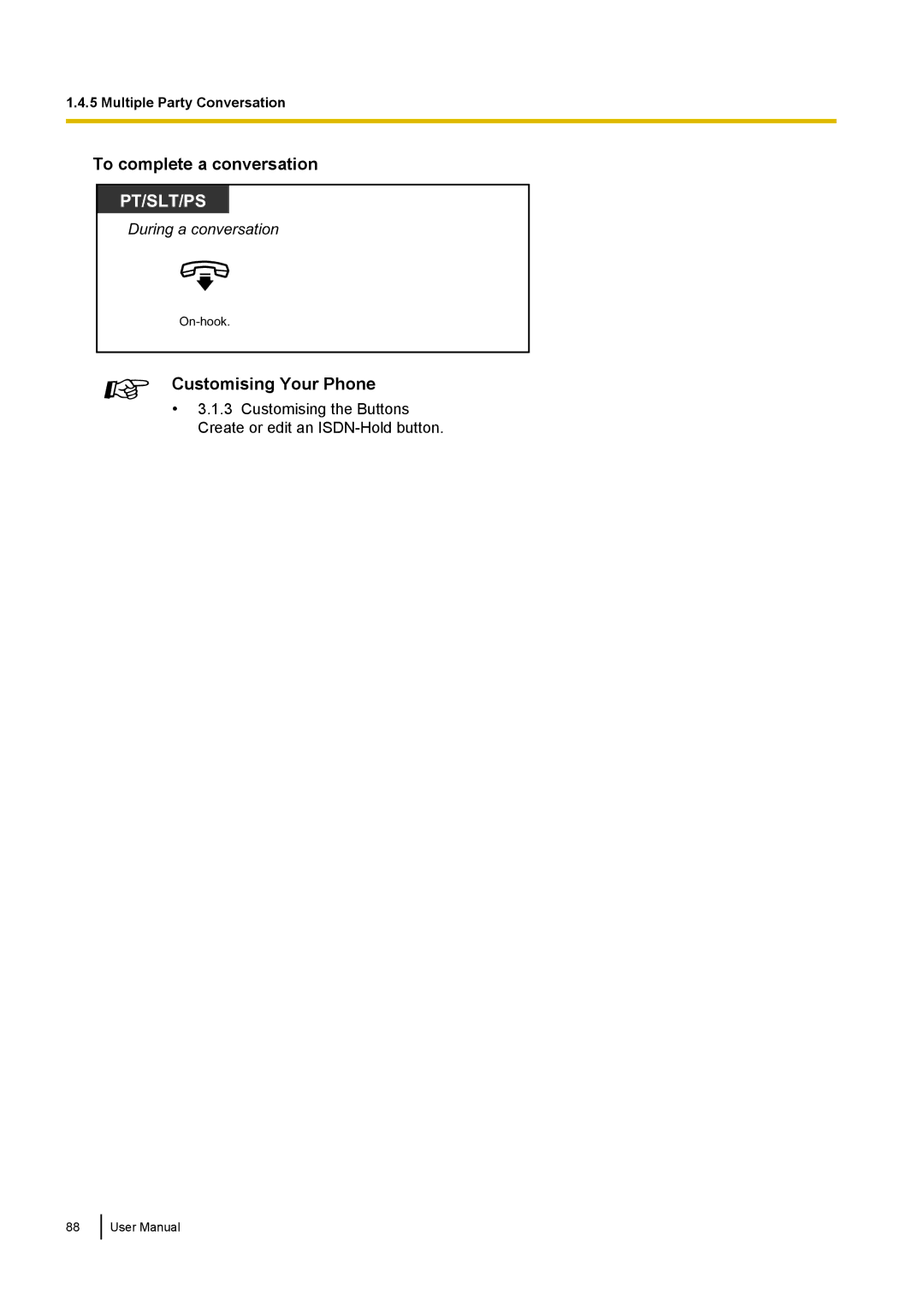 Panasonic KX-NCP500 manual Pt/Slt/Ps 