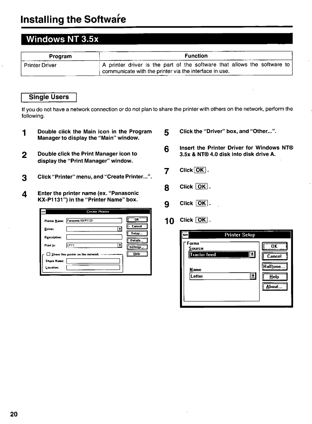 Panasonic KX-P1131 manual 