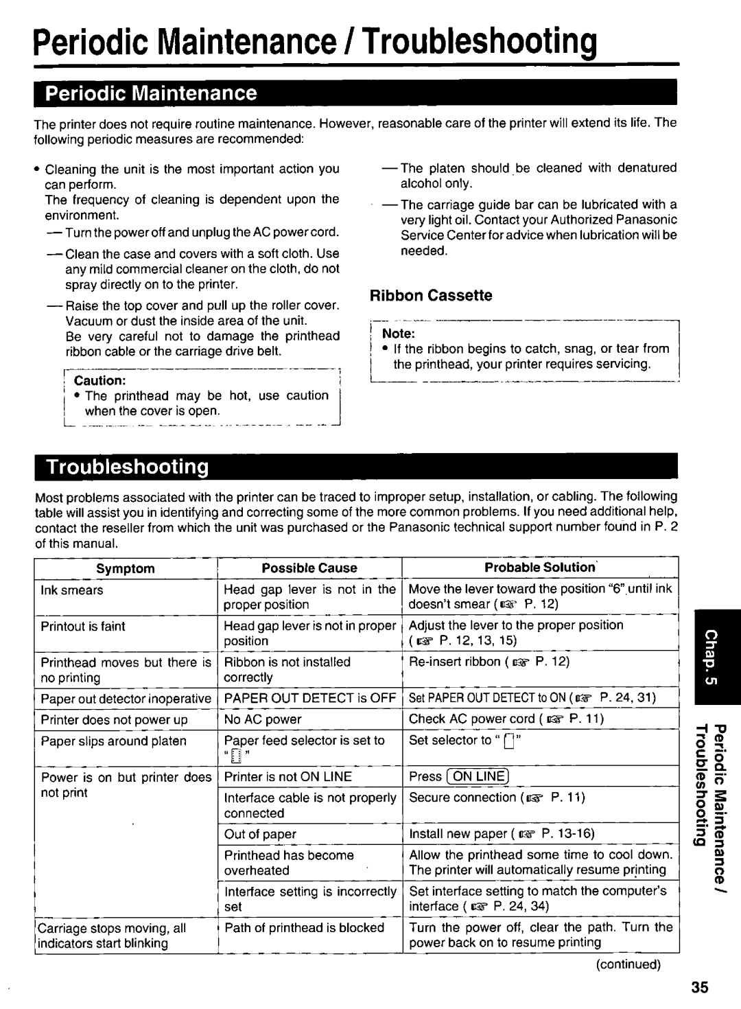 Panasonic KX-P1131 manual 