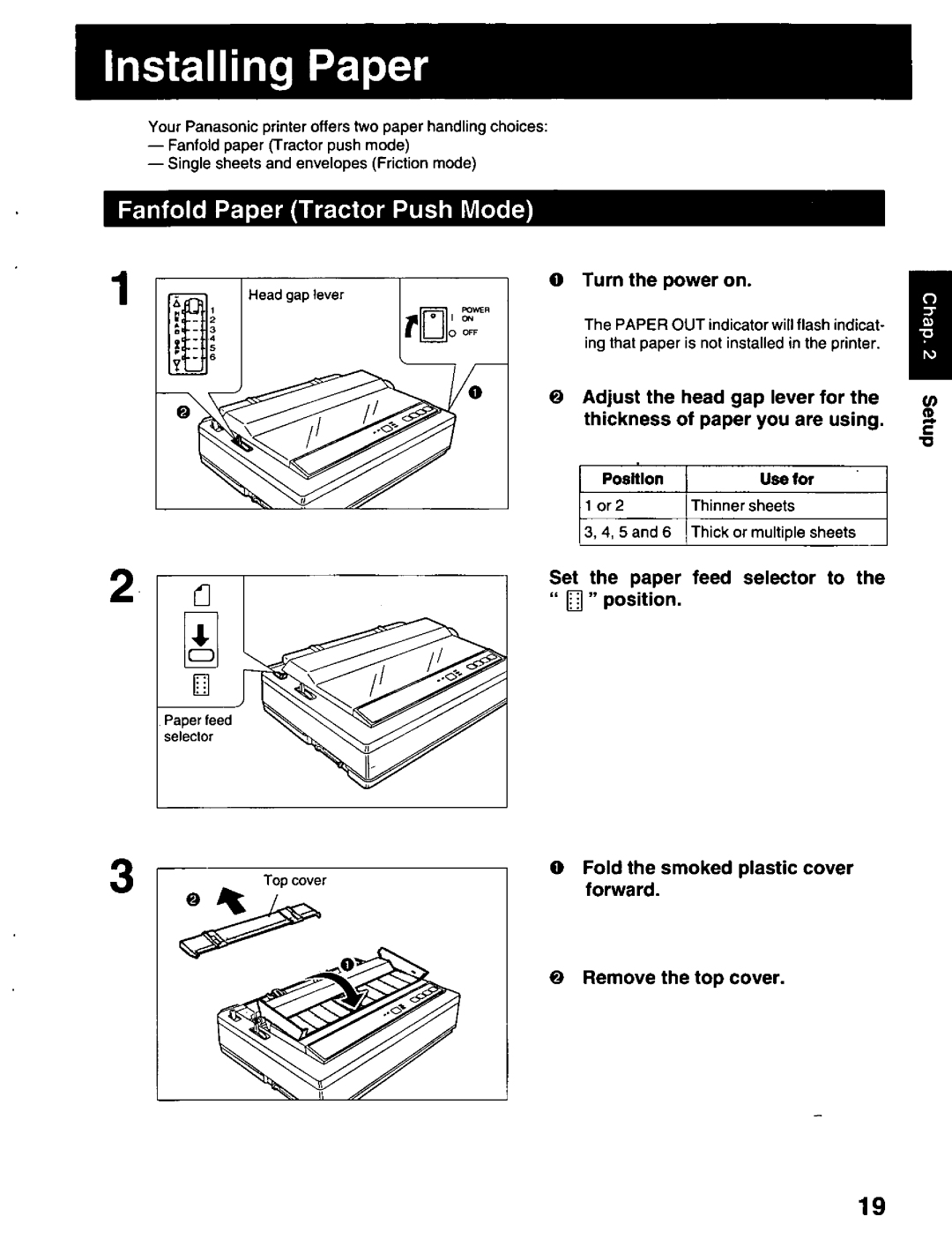 Panasonic KX-P2023 manual 