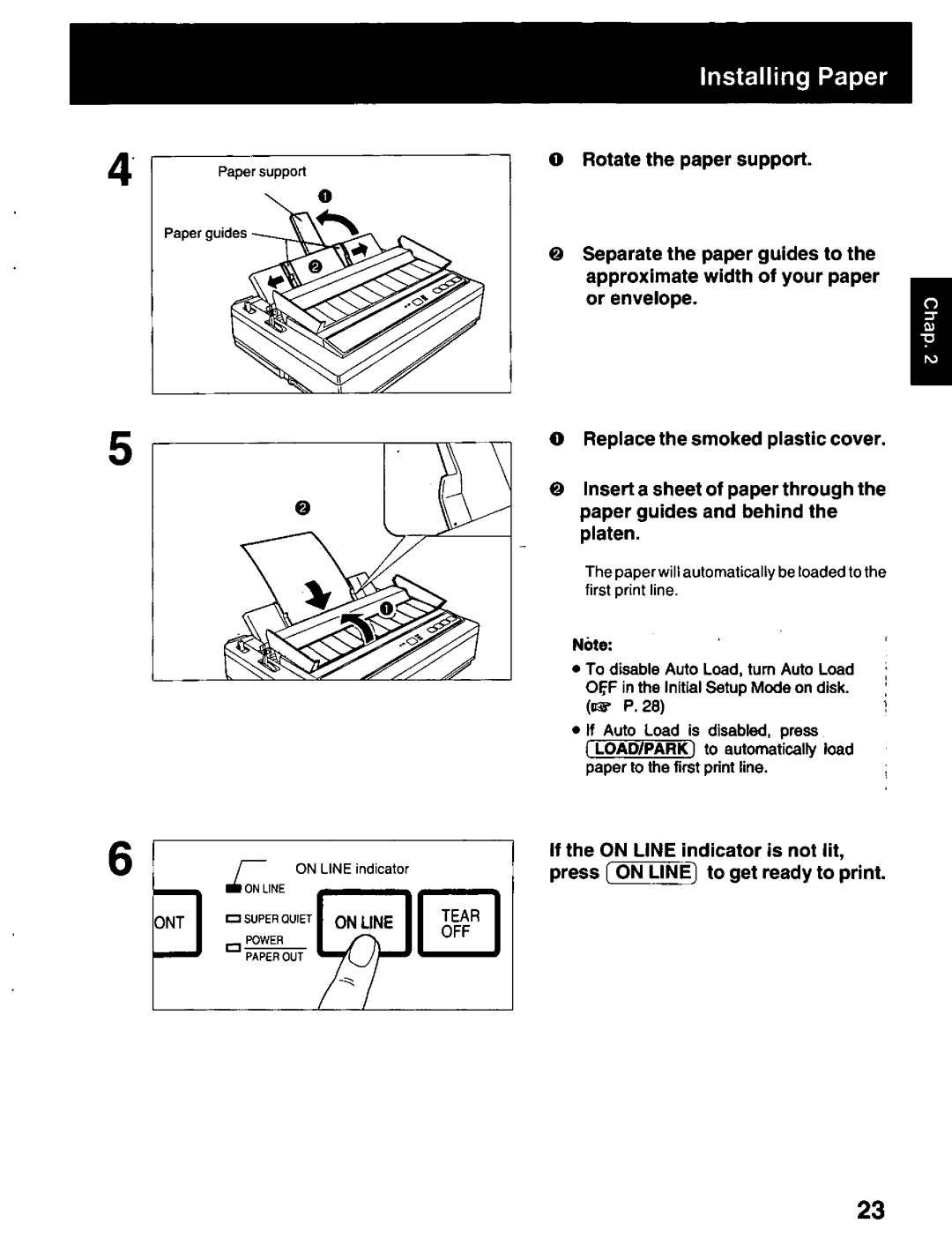 Panasonic KX-P2023 manual 