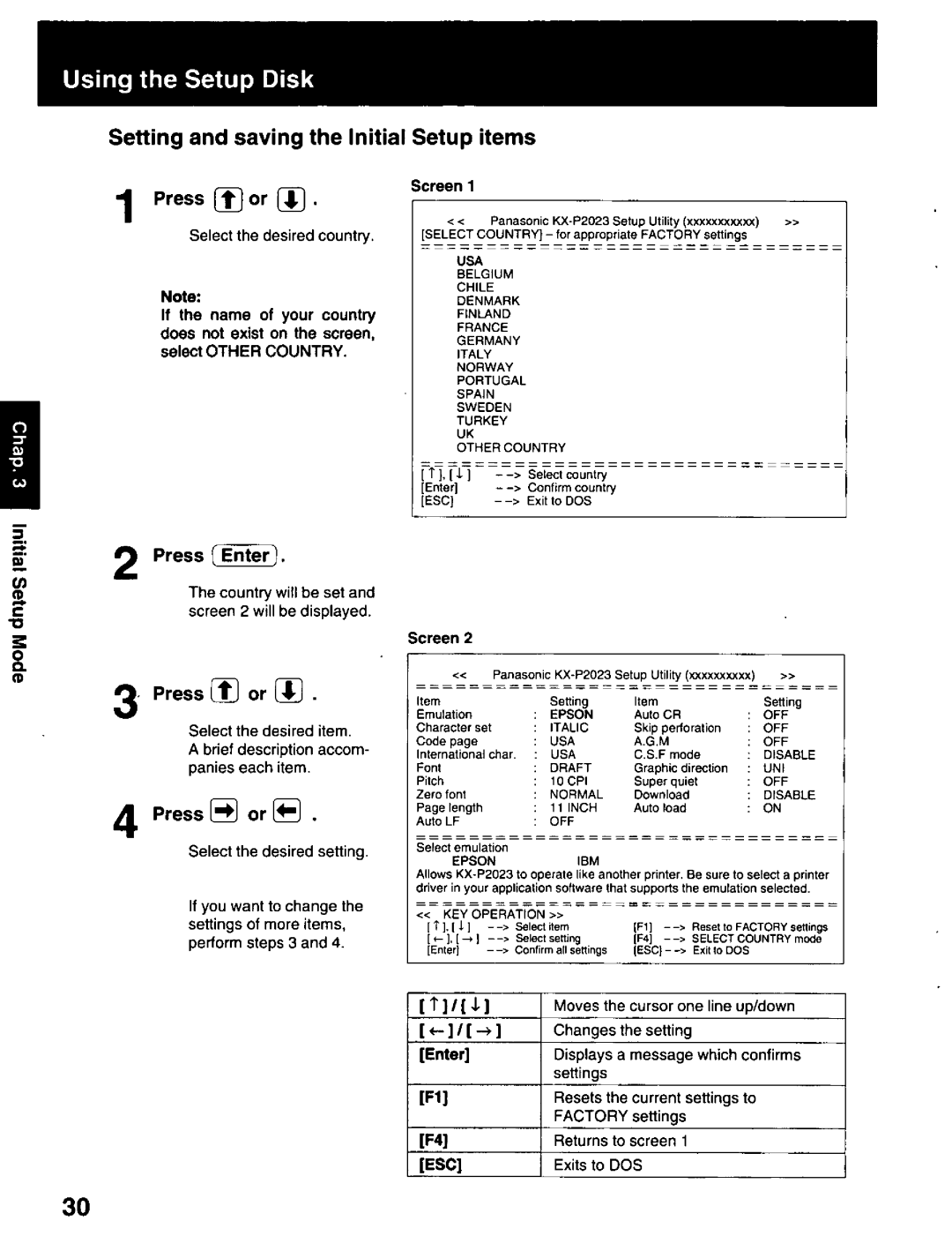 Panasonic KX-P2023 manual 