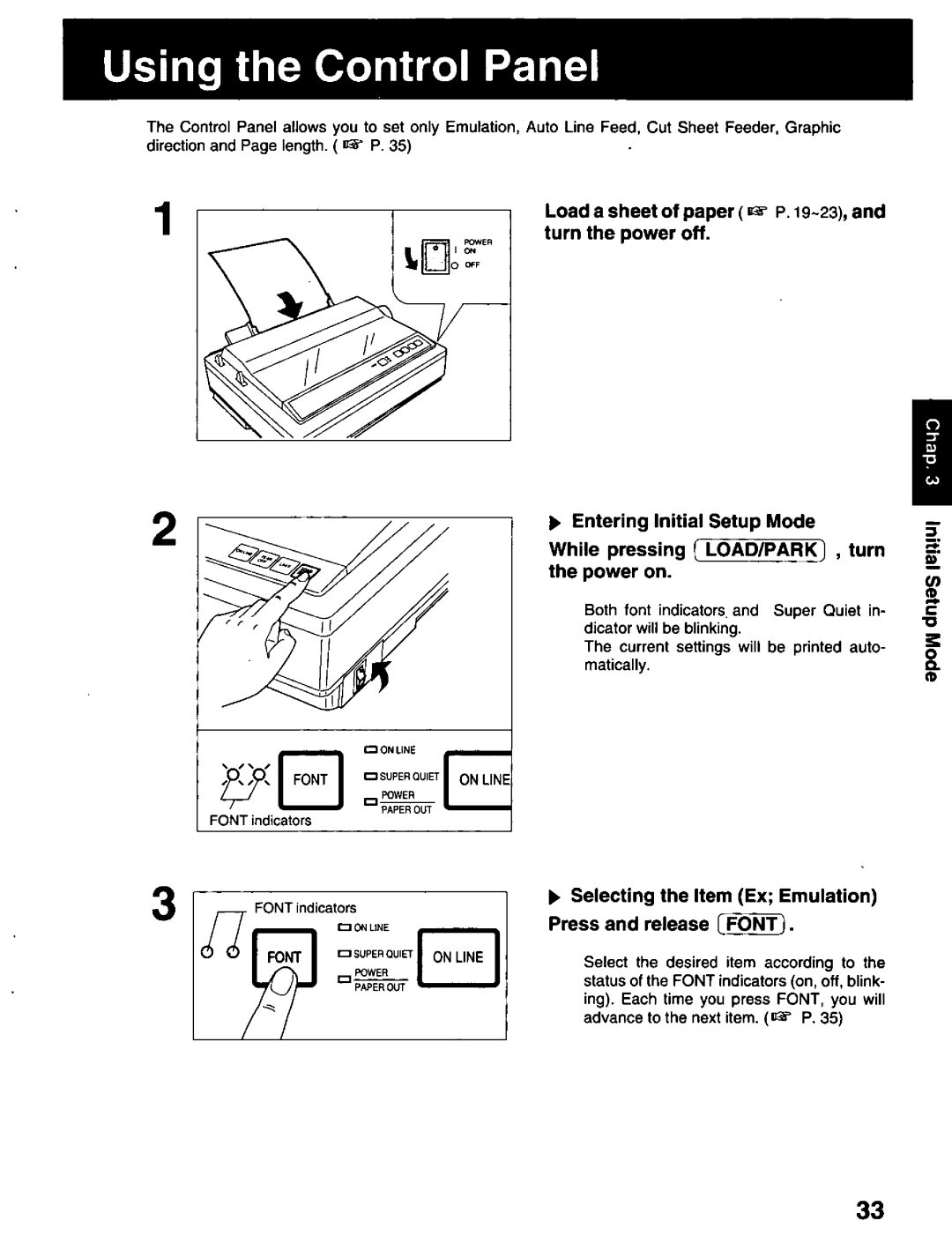 Panasonic KX-P2023 manual 