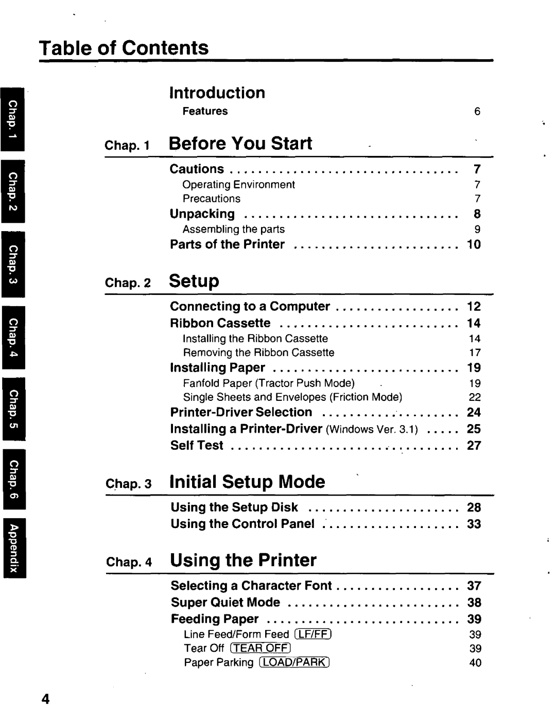 Panasonic KX-P2023 manual 