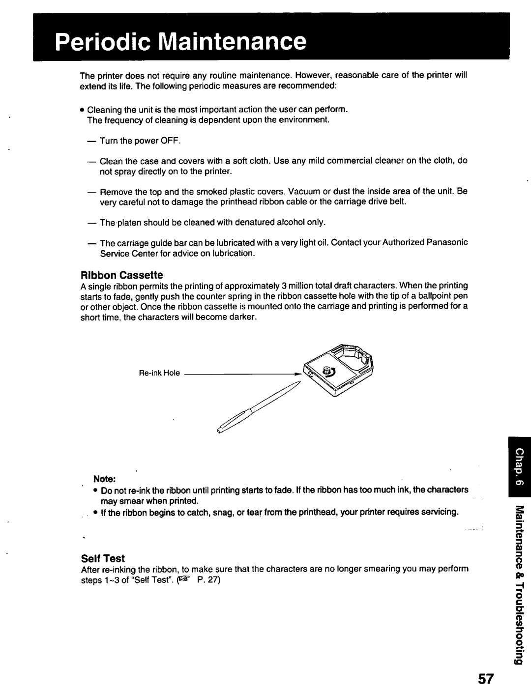 Panasonic KX-P2023 manual 