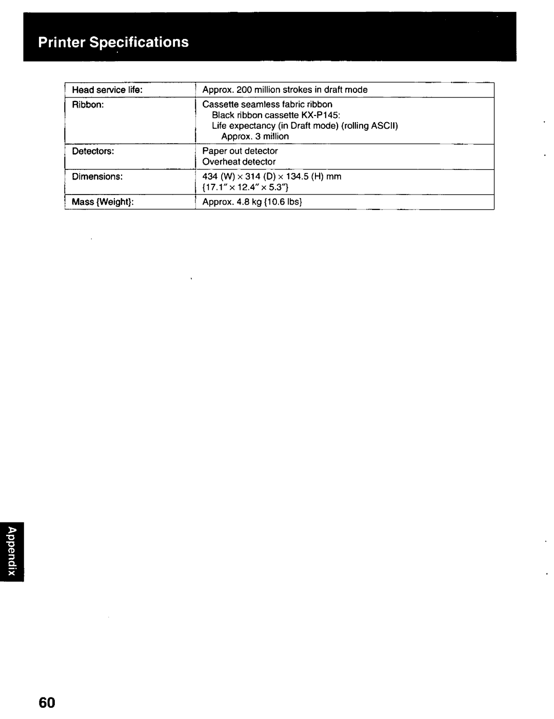 Panasonic KX-P2023 manual 