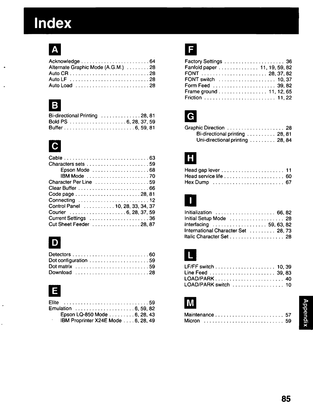 Panasonic KX-P2023 manual 