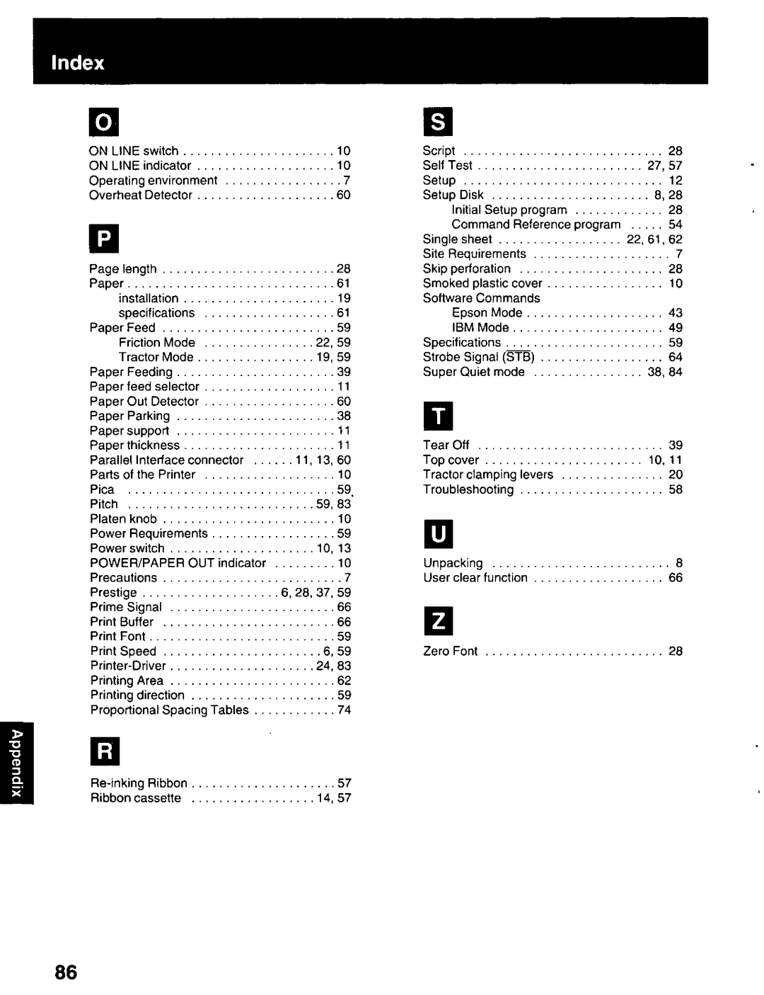 Panasonic KX-P2023 manual 