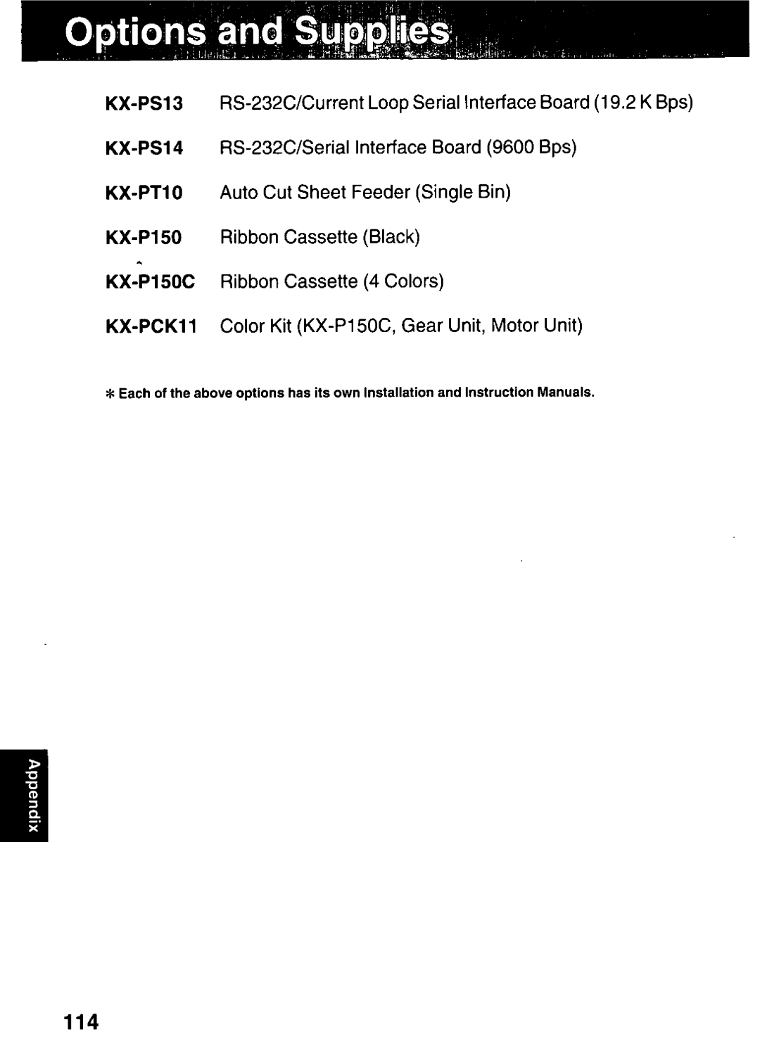 Panasonic KX-P3123 manual 