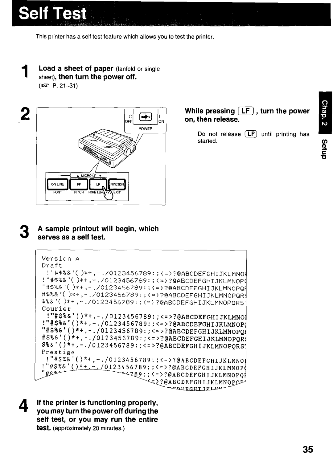 Panasonic KX-P3123 manual 