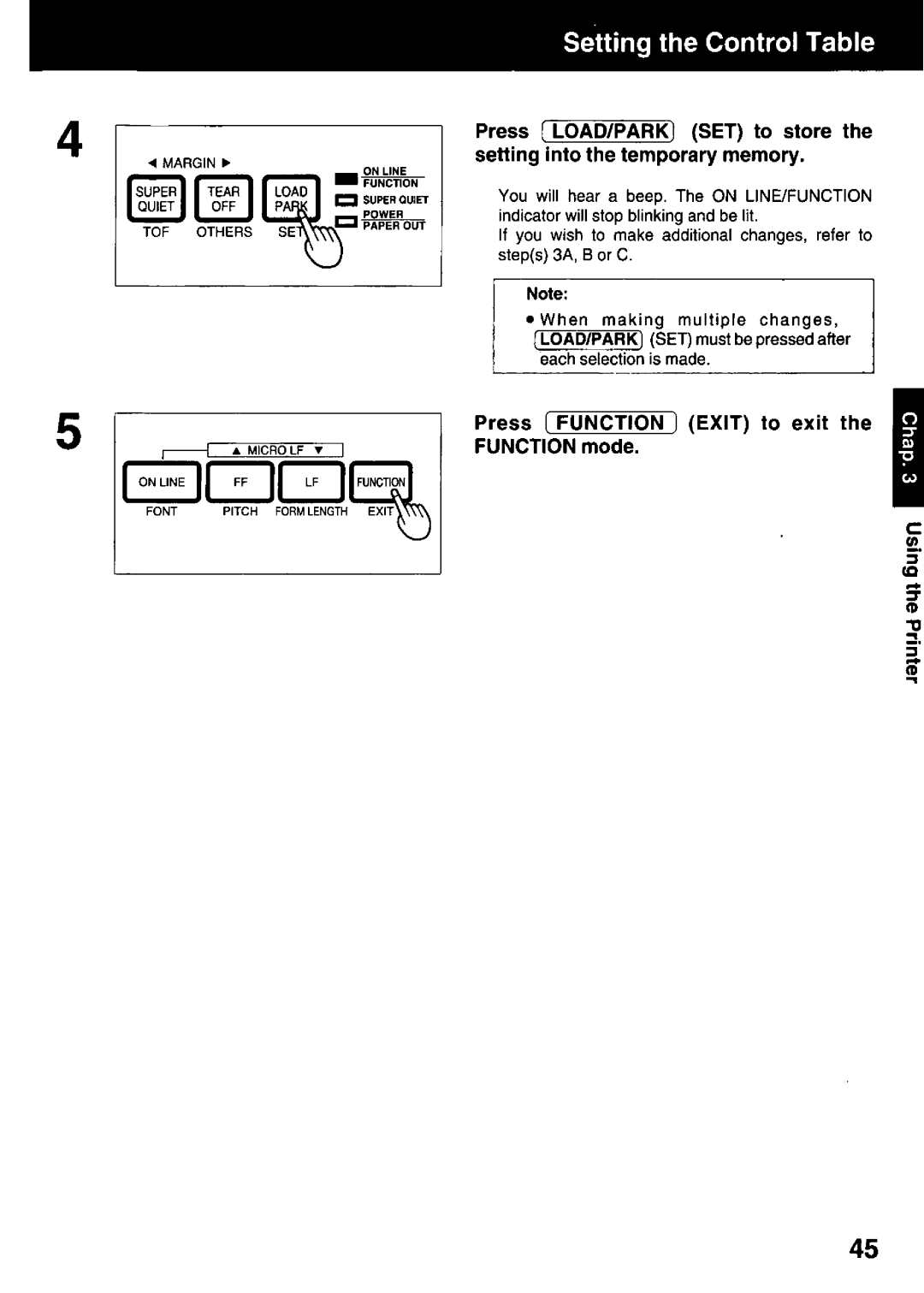 Panasonic KX-P3123 manual 