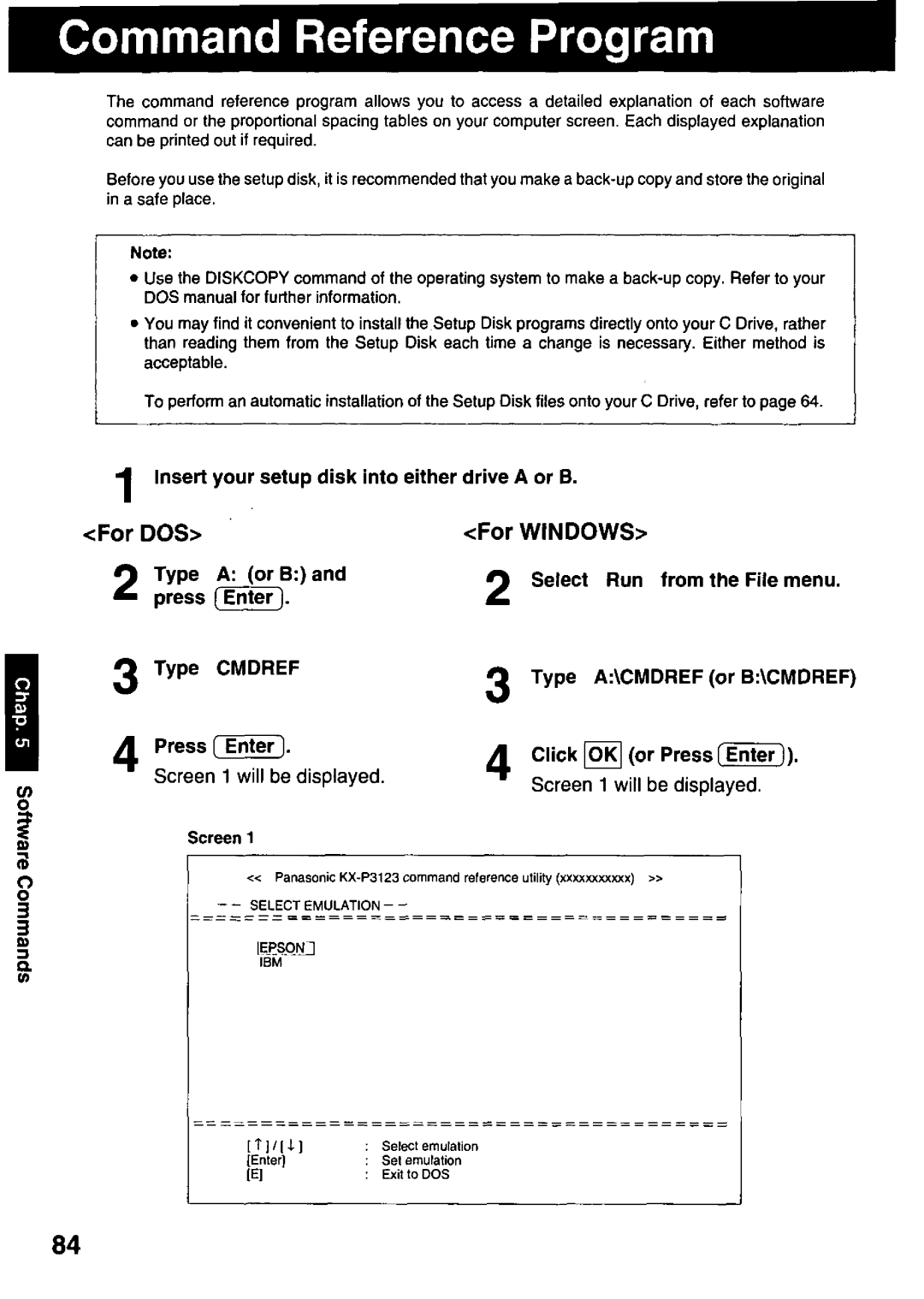 Panasonic KX-P3123 manual 