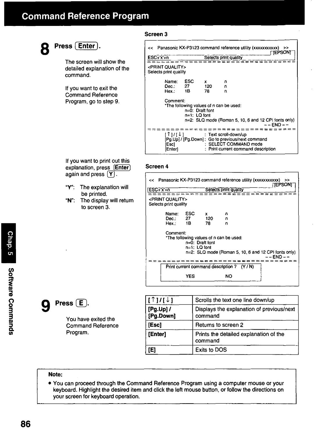 Panasonic KX-P3123 manual 