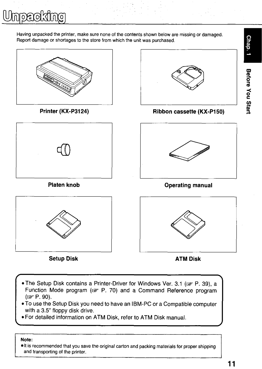 Panasonic KX-P3124 manual 