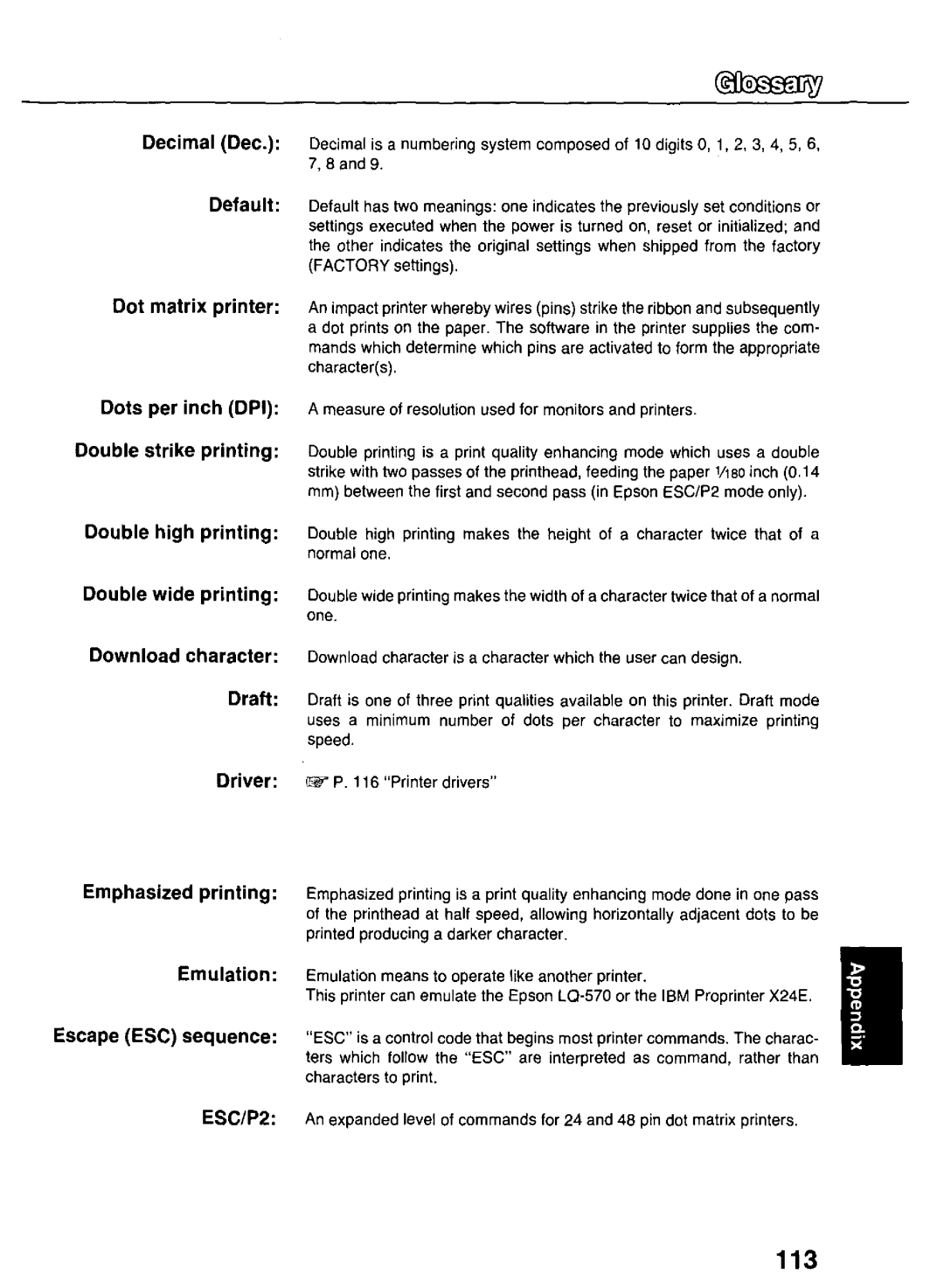 Panasonic KX-P3124 manual 