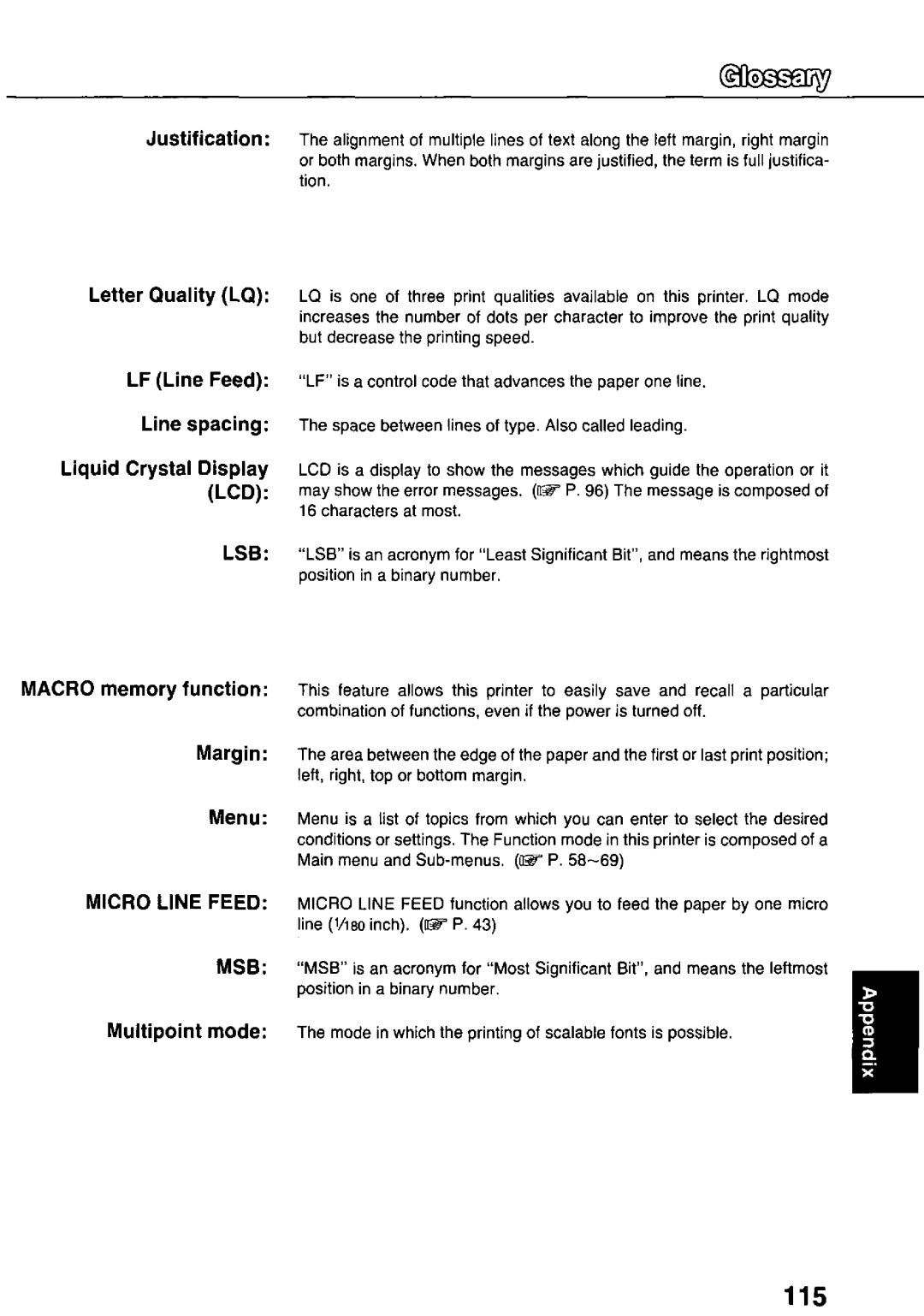 Panasonic KX-P3124 manual 