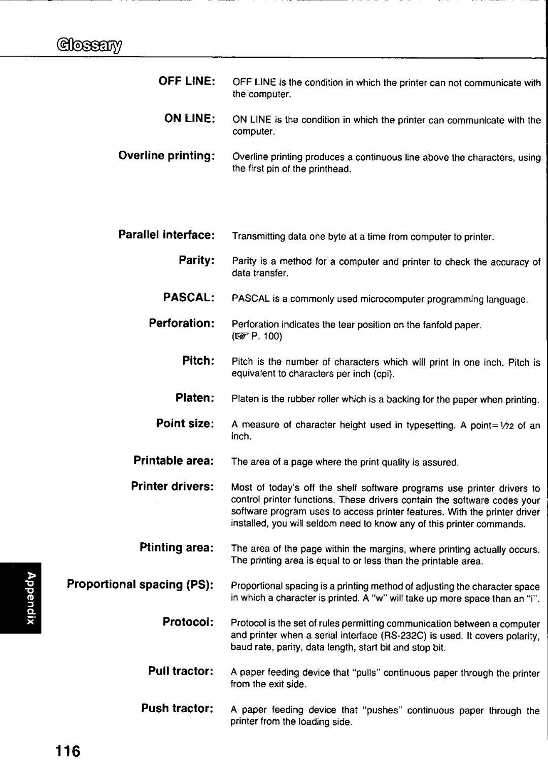 Panasonic KX-P3124 manual 