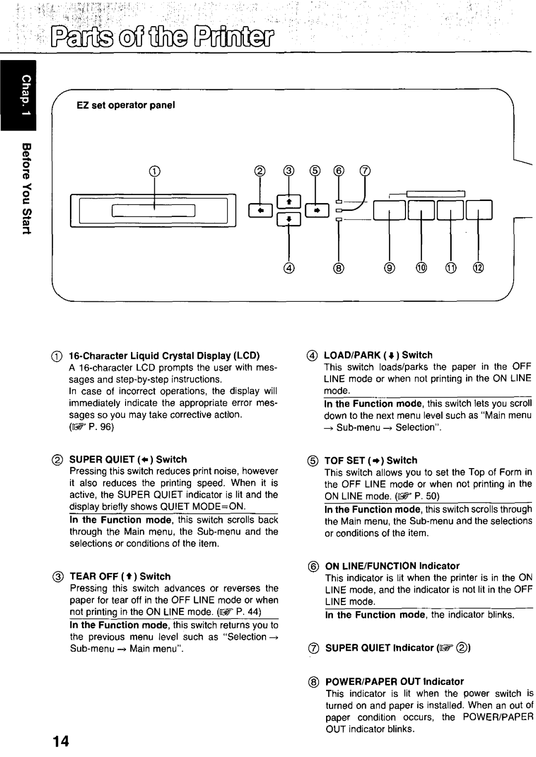 Panasonic KX-P3124 manual 