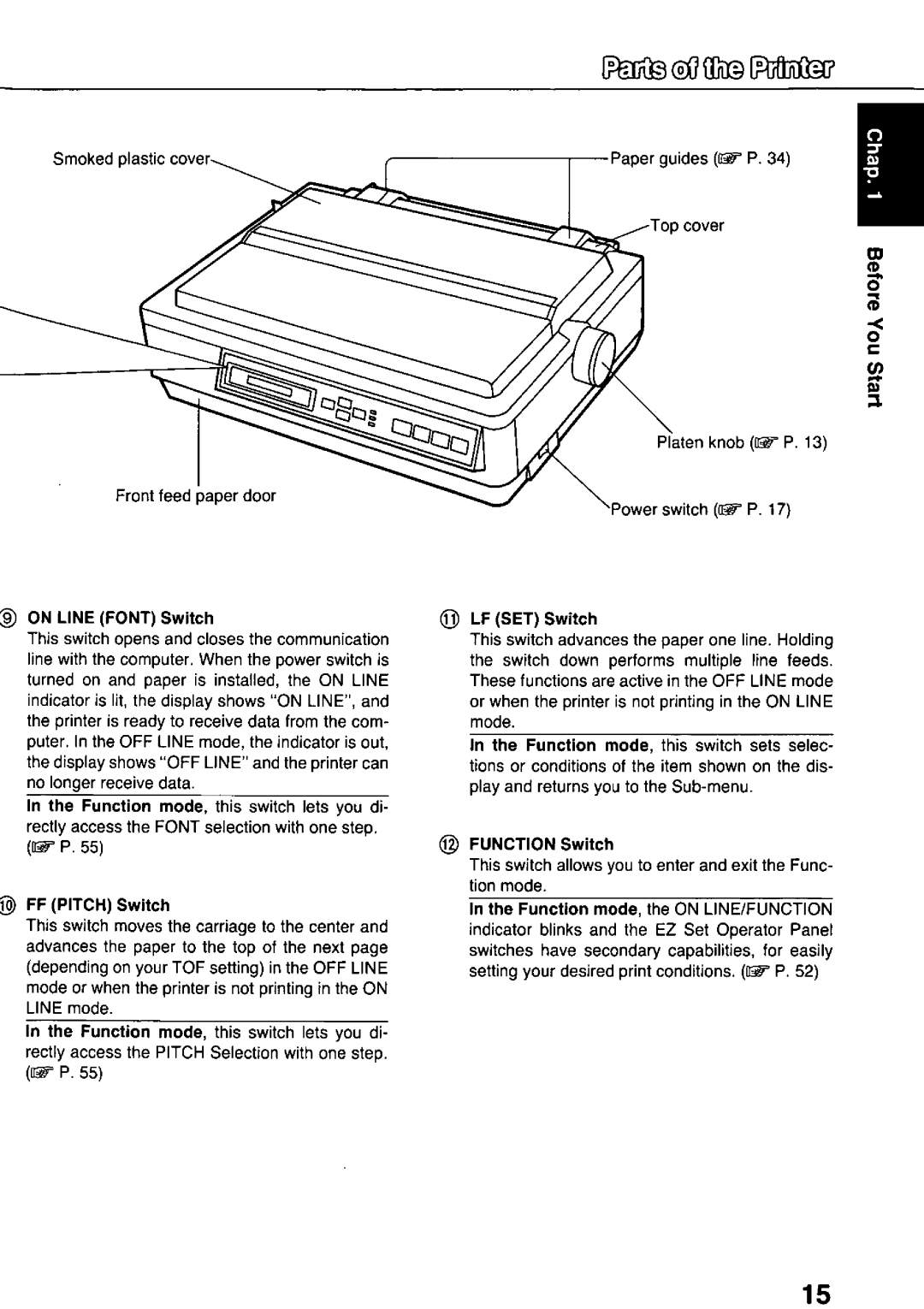 Panasonic KX-P3124 manual 