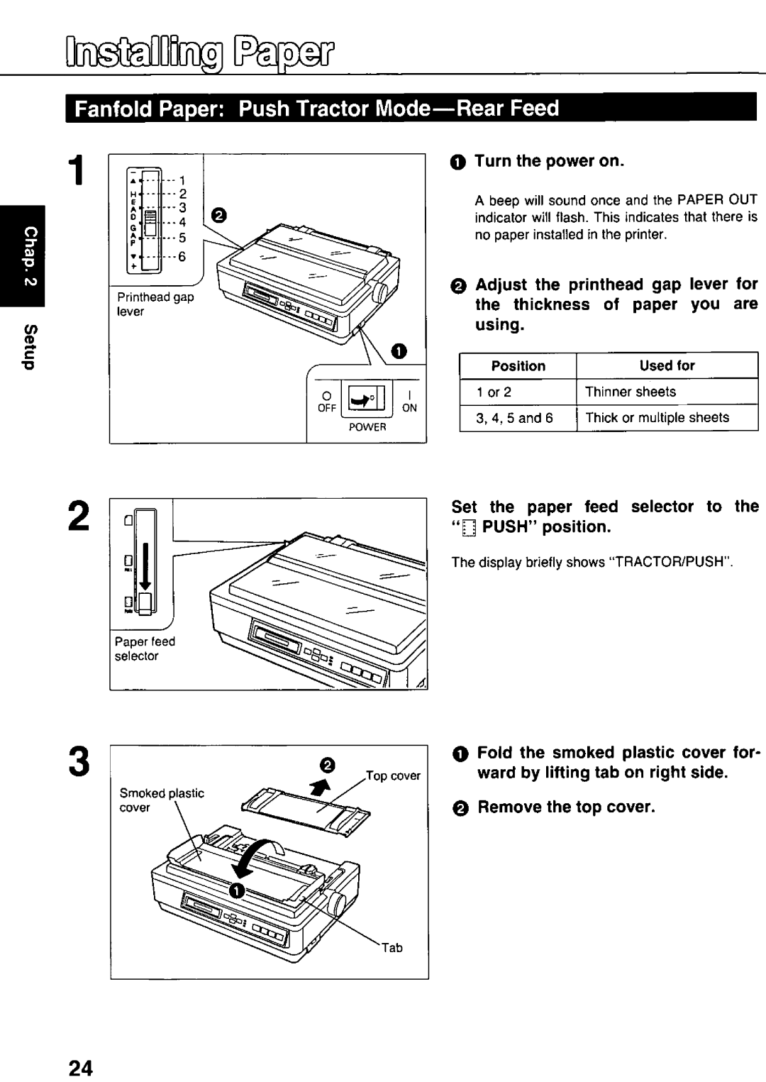 Panasonic KX-P3124 manual 