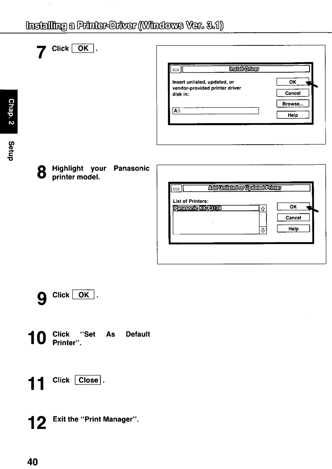 Panasonic KX-P3124 manual 