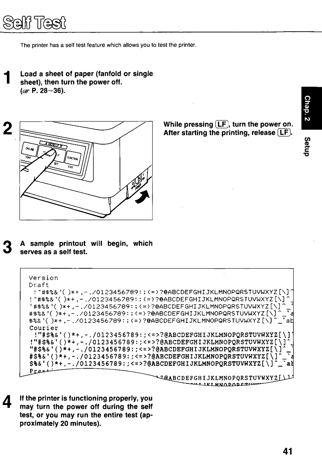 Panasonic KX-P3124 manual 