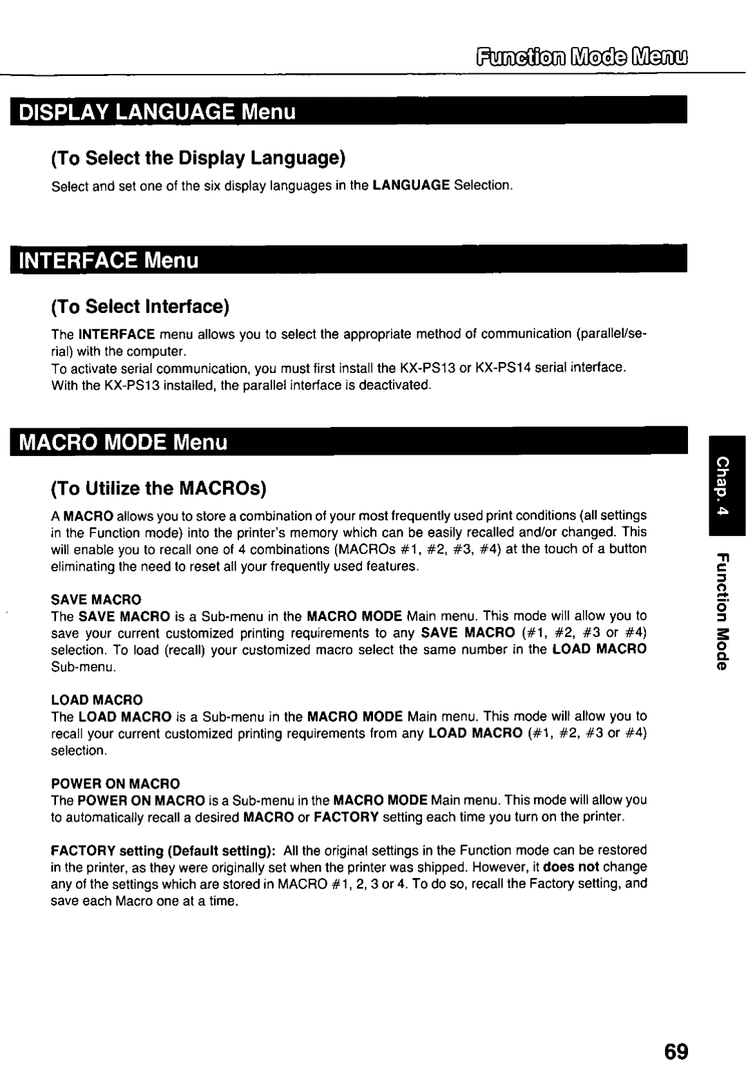 Panasonic KX-P3124 manual 