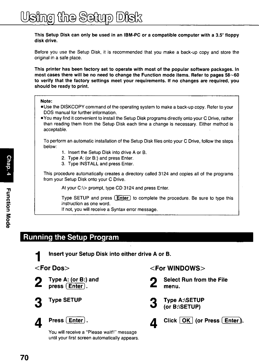 Panasonic KX-P3124 manual 