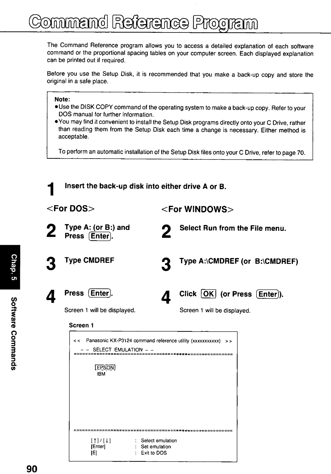 Panasonic KX-P3124 manual 