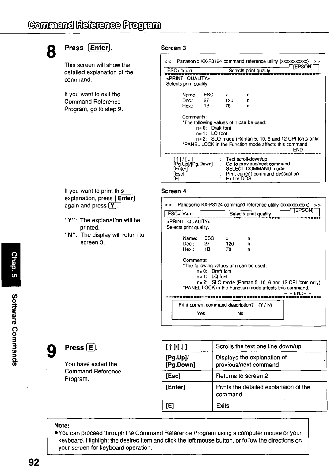 Panasonic KX-P3124 manual 