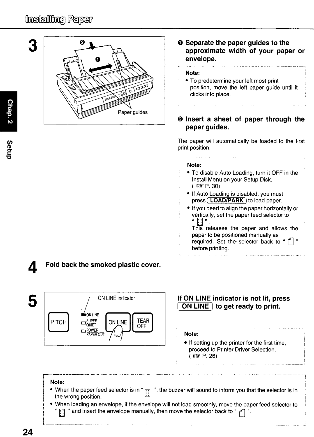 Panasonic KX-P3626 manual 