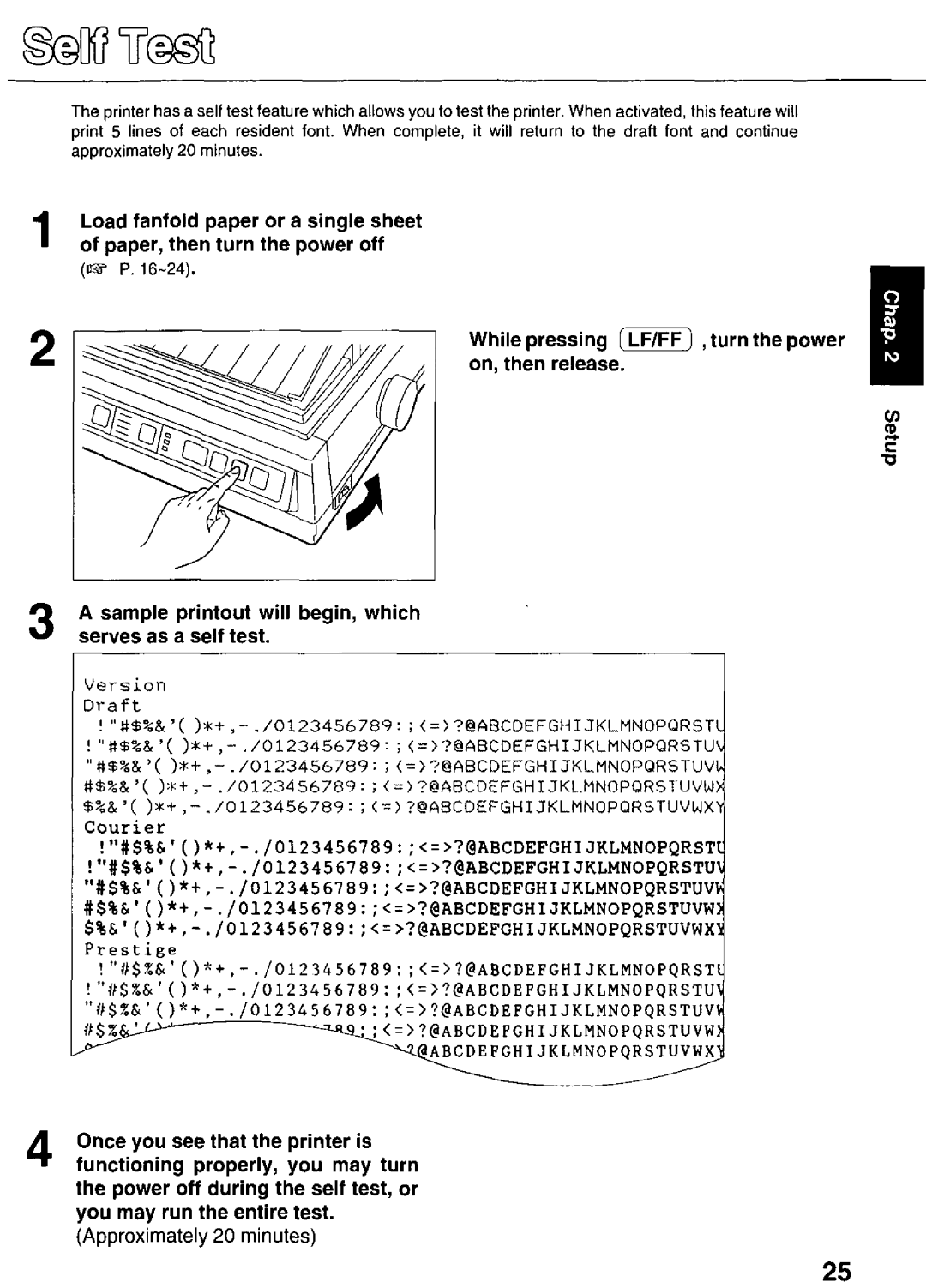 Panasonic KX-P3626 manual 