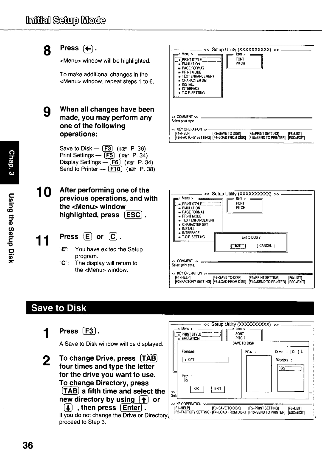 Panasonic KX-P3626 manual 