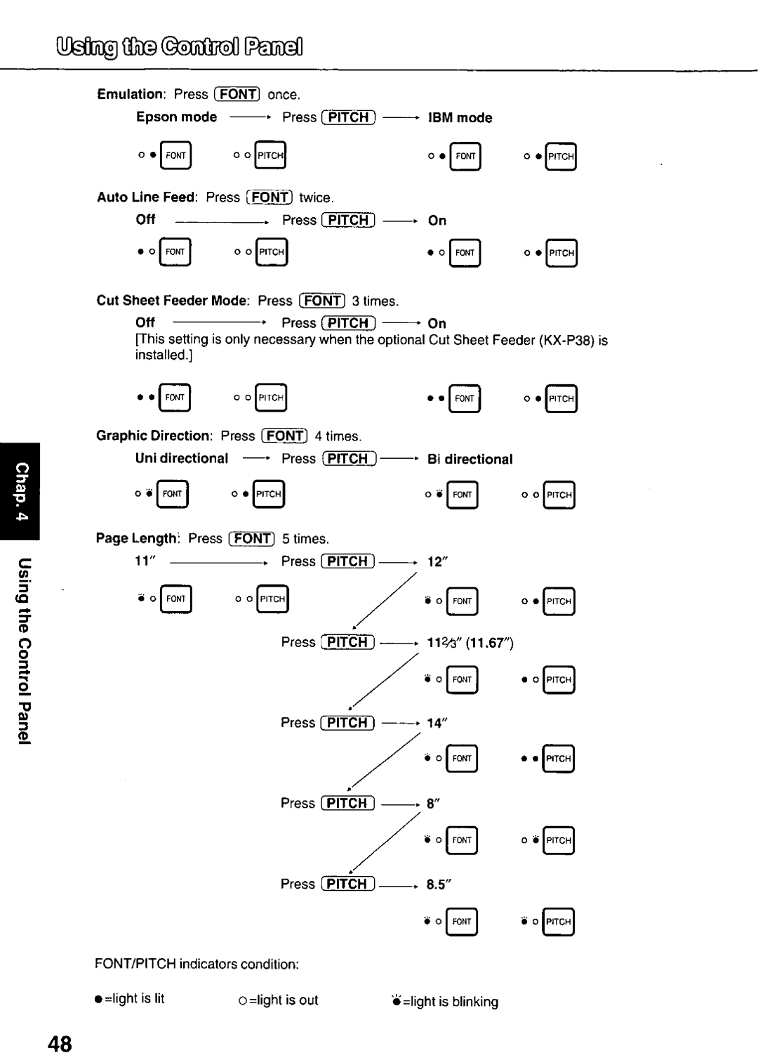 Panasonic KX-P3626 manual 