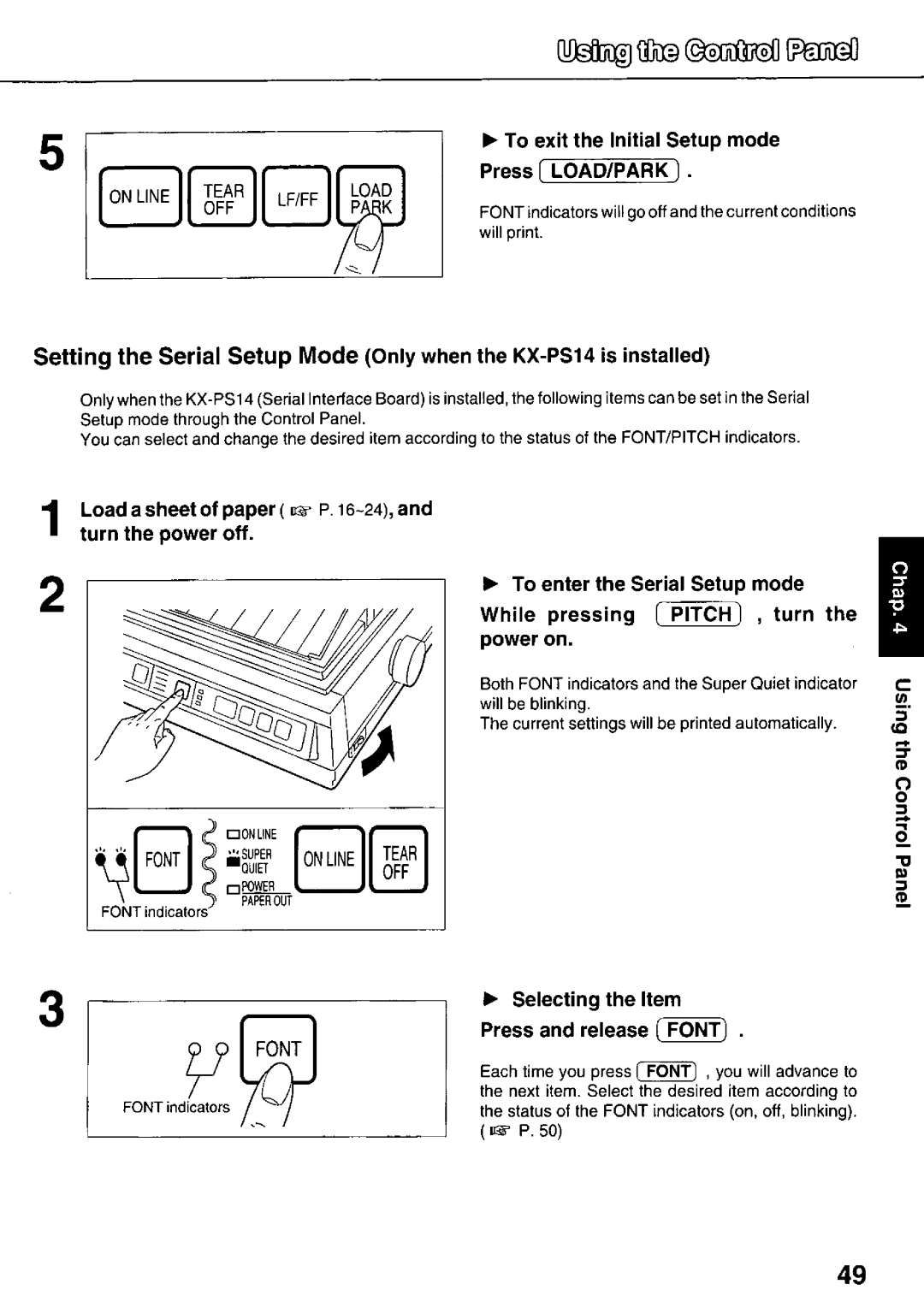 Panasonic KX-P3626 manual 