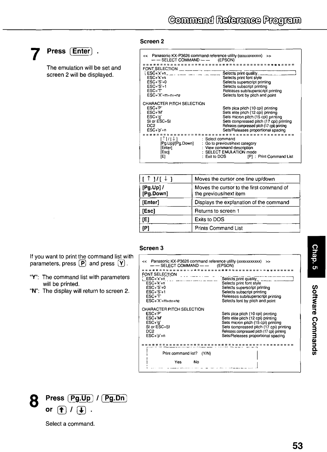 Panasonic KX-P3626 manual 