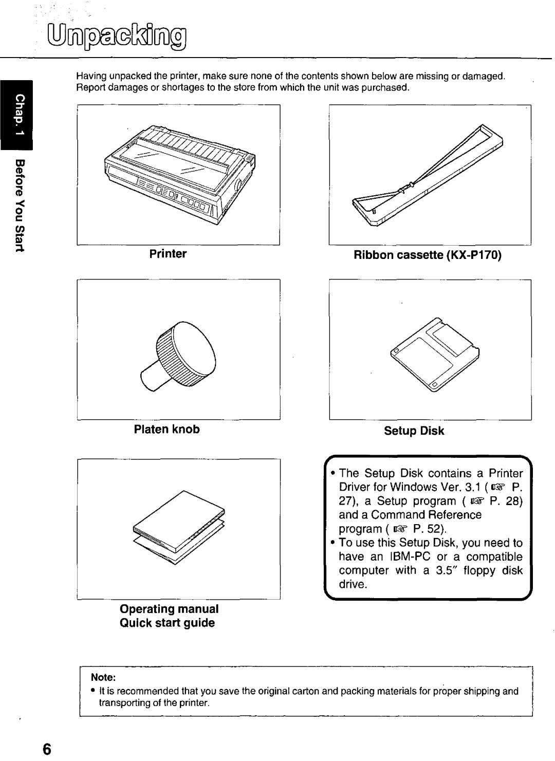 Panasonic KX-P3626 manual 