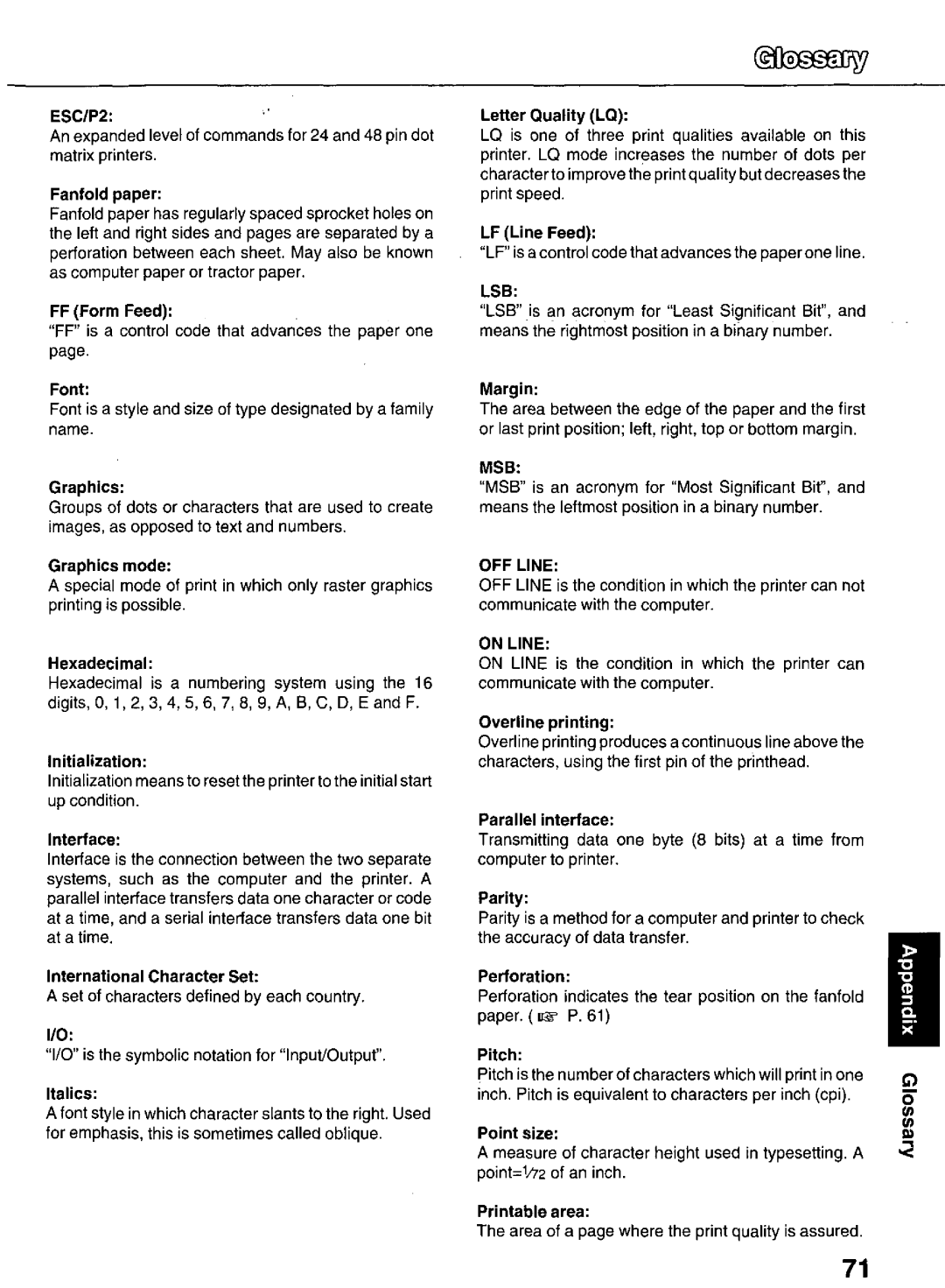 Panasonic KX-P3626 manual 