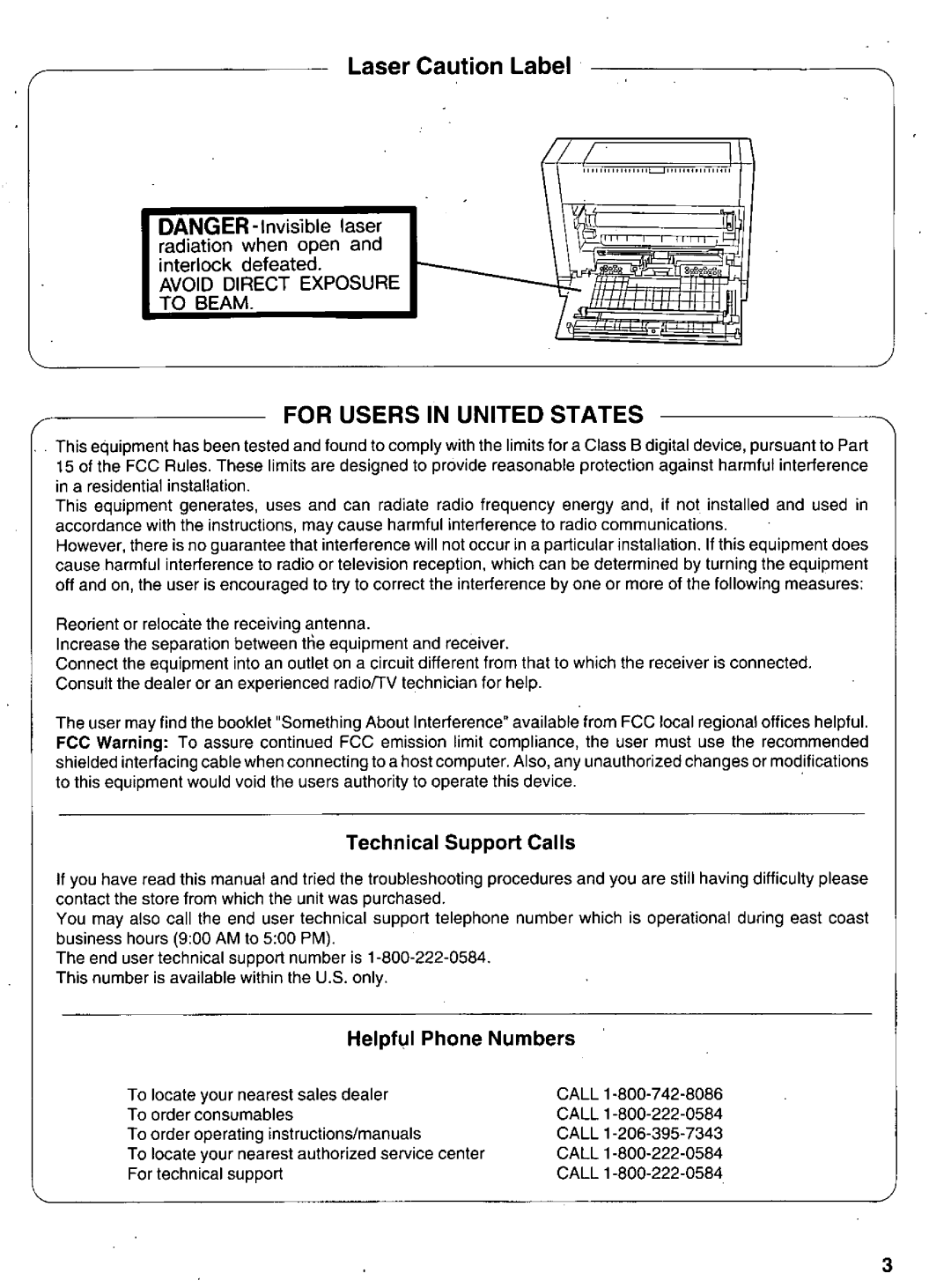 Panasonic KX-P6100 manual 