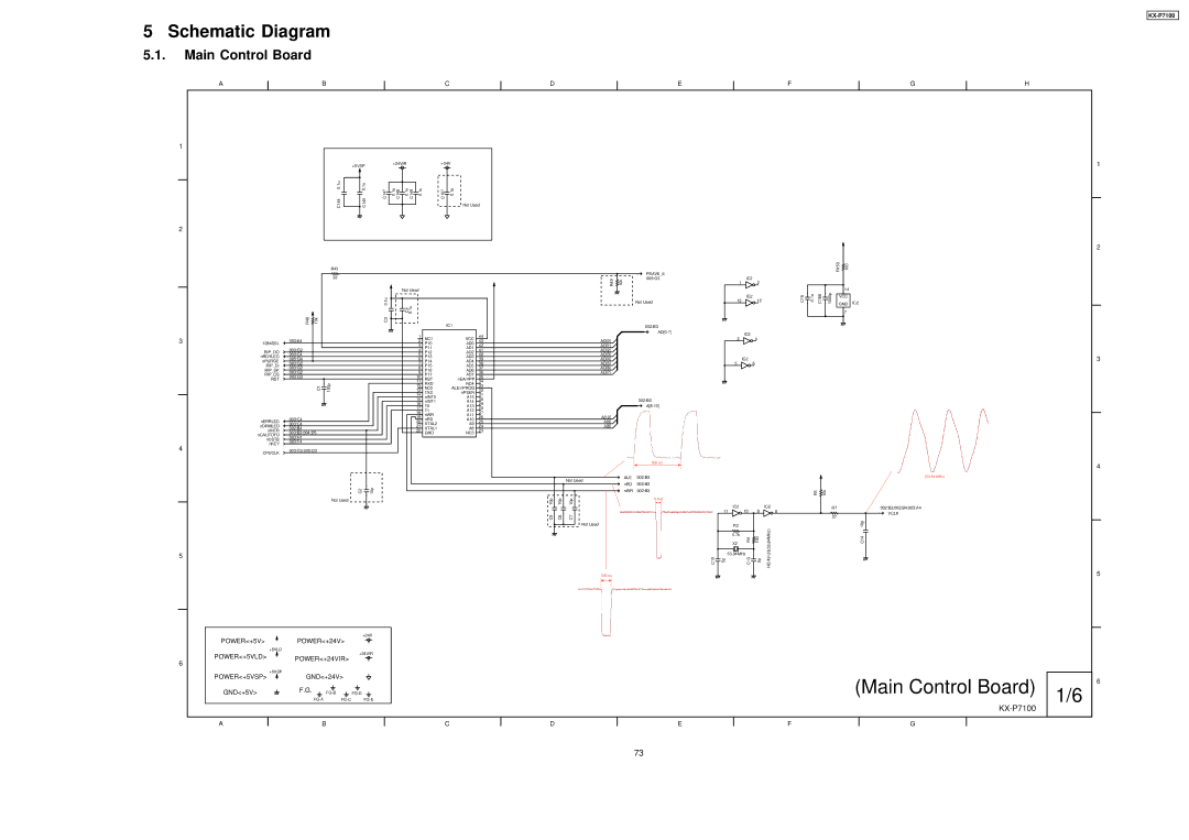 Panasonic KX-P7100 manual Main Control Board 