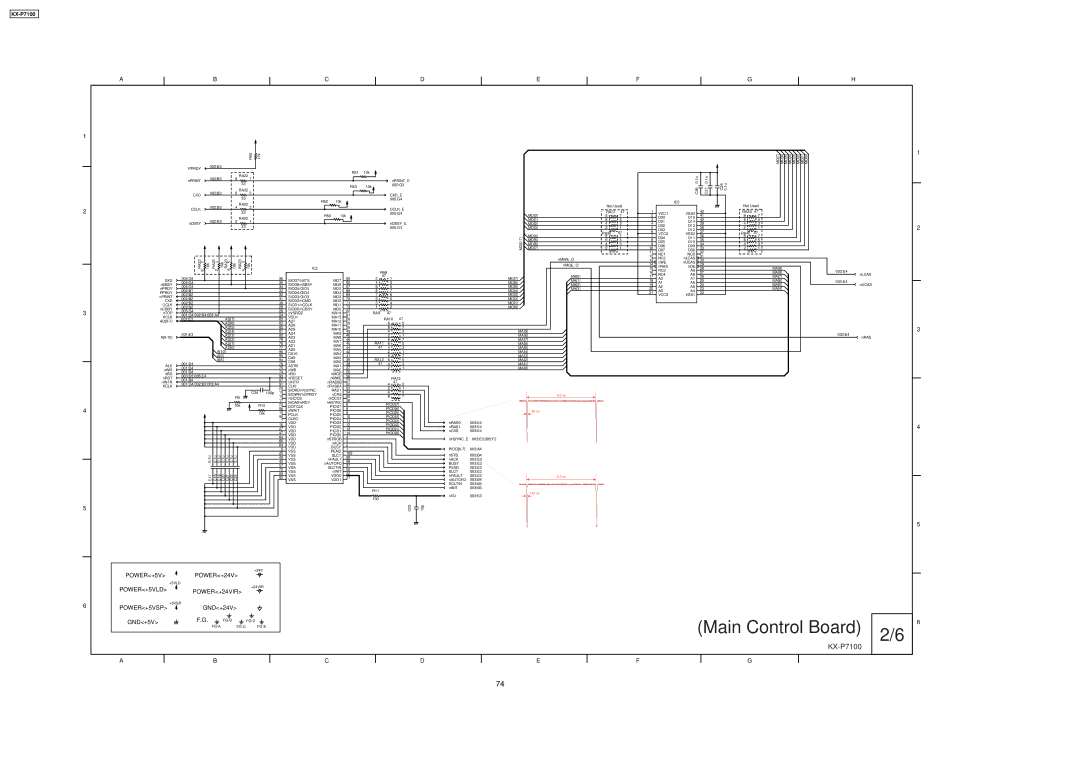 Panasonic KX-P7100 manual POWER+5V 