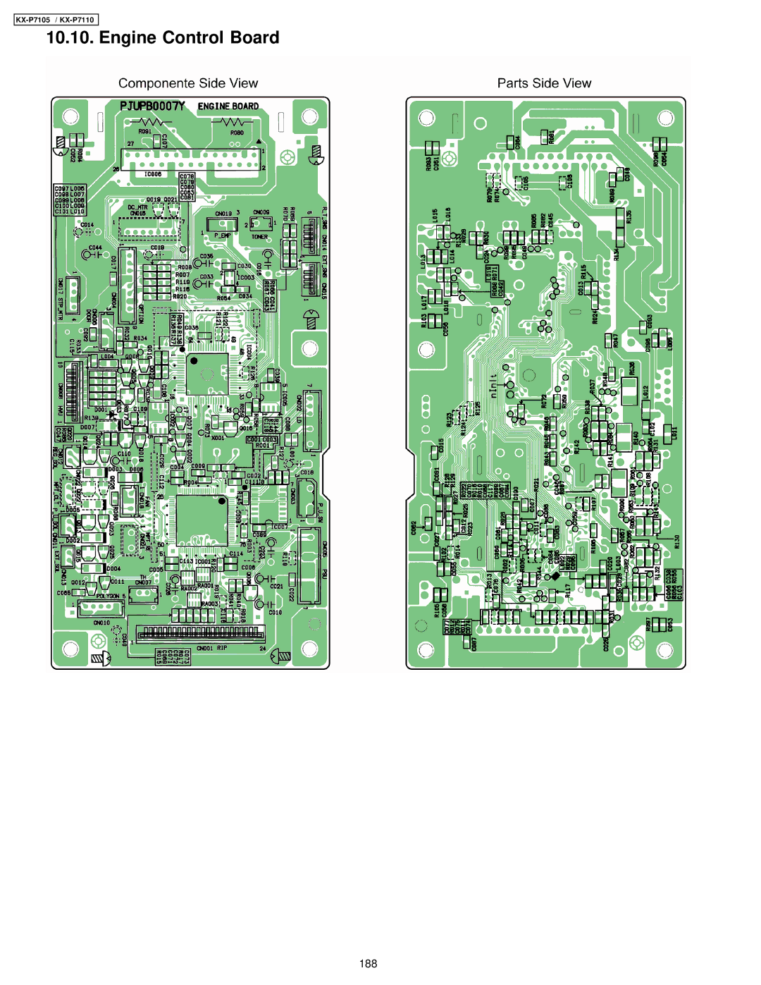 Panasonic KX-P7110, KX-P7105 manual 188 