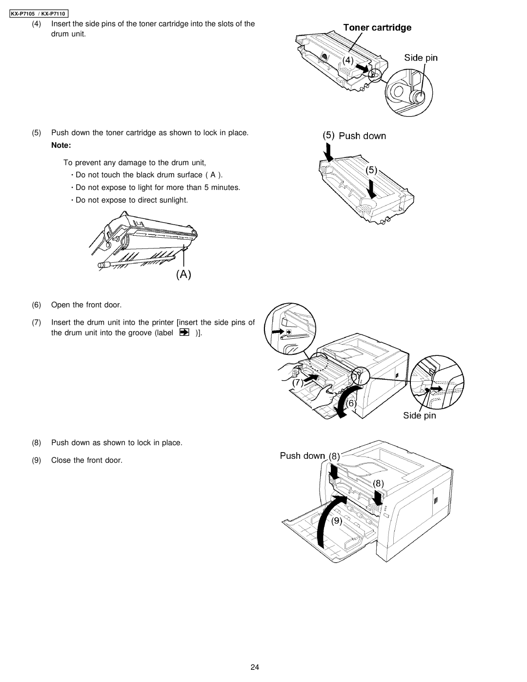 Panasonic manual KX-P7105 / KX-P7110 