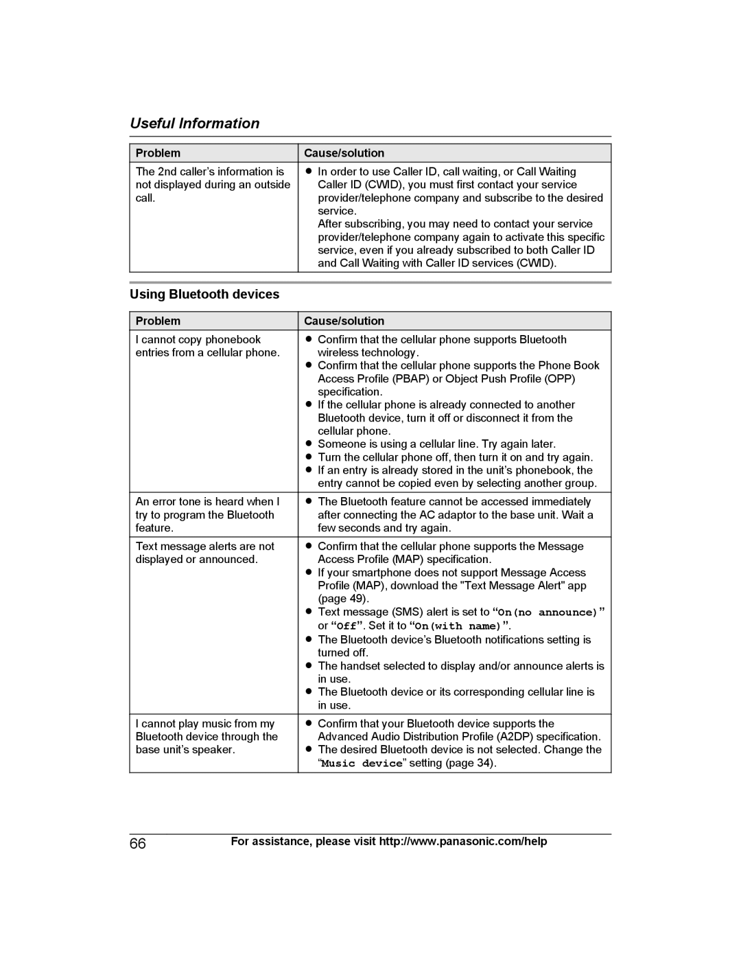 Panasonic KX-PRL262, KX-PRD262 operating instructions Using Bluetooth devices 