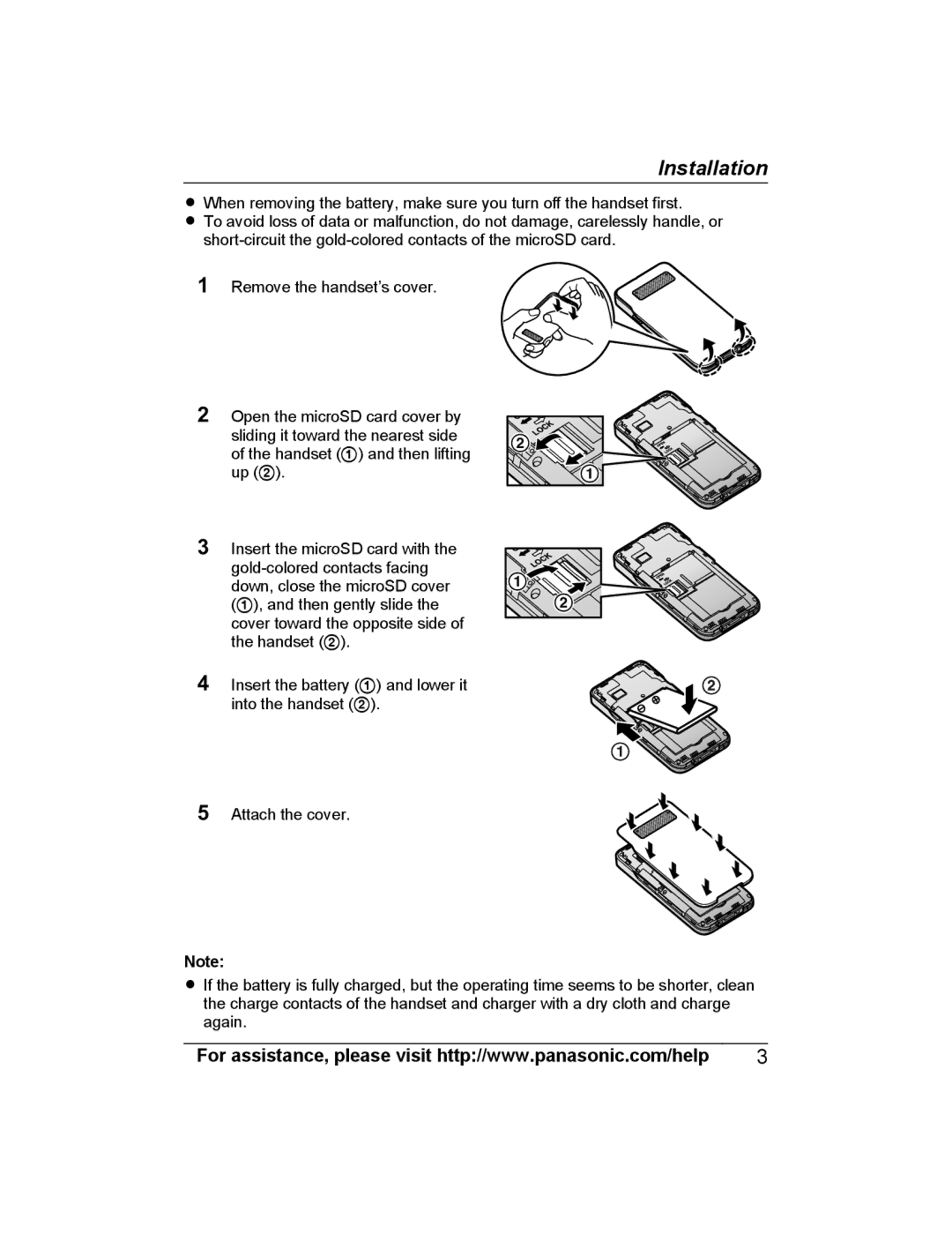 Panasonic KX-PRXA10 installation manual Installation 