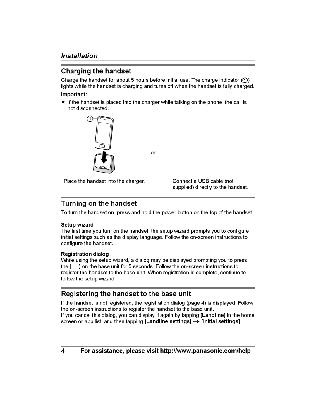 Panasonic KX-PRXA10 installation manual Setup wizard, Registration dialog 