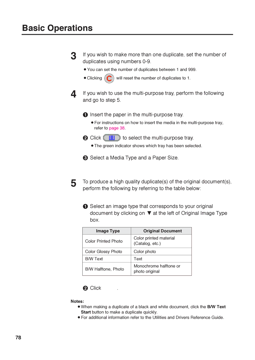 Panasonic KX-PS8000 manual $ Click, Image Type Original Document 